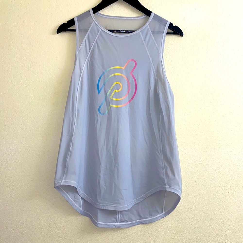 lululemon athletica Gray Tank Top with Multicolor Logo